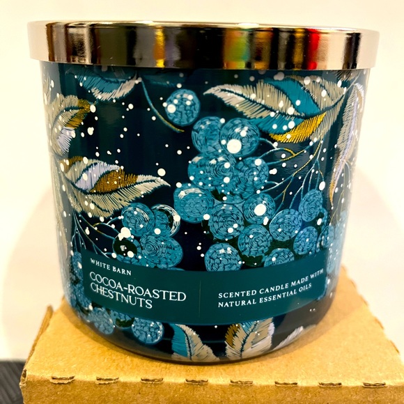 Bath & Body Works Other - Brand New Bath & Body Works Cocoa-Roasted Chestnuts 3 Wick Fragrance Candle